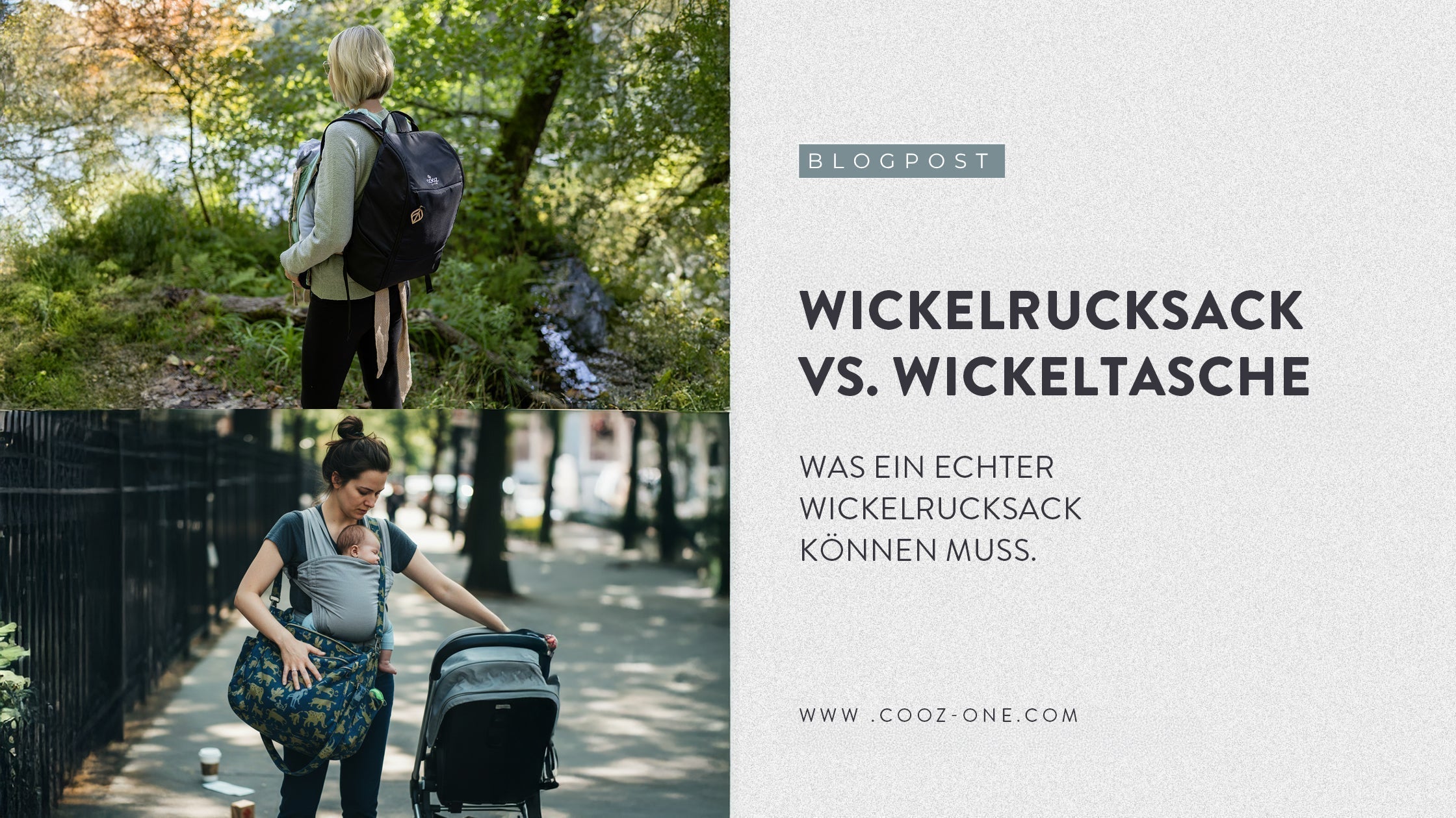 Wickelrucksack vs. Wickeltasche: Was ein echter Wickelrucksack können muss