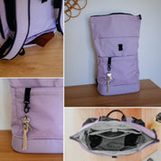 Diaper backpack Hugo - lilac