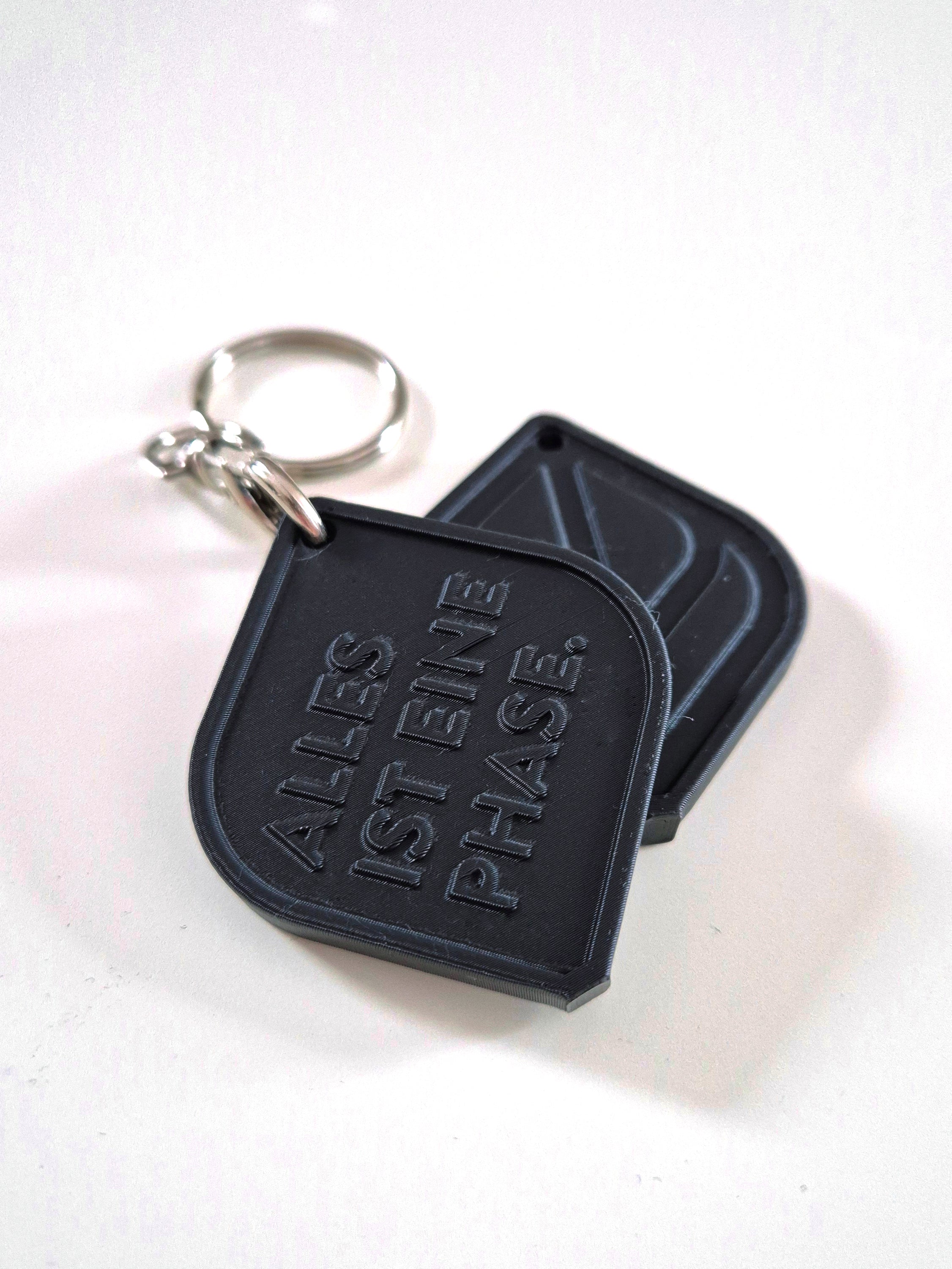 BAG-Charm / Schlüsselanhänger ALLES IST EINE PHASE