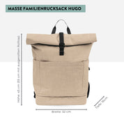 Diaper backpack Hugo - sand