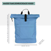 Diaper backpack Hugo - blue