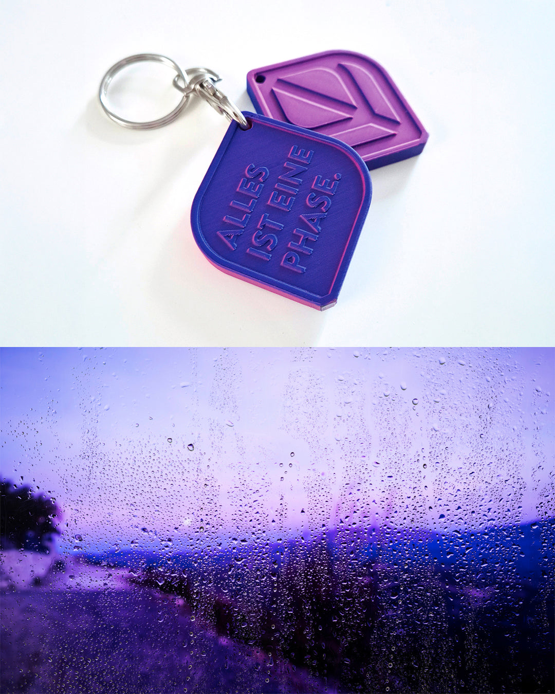 BAG-Charm / Schlüsselanhänger ALLES IST EINE PHASE